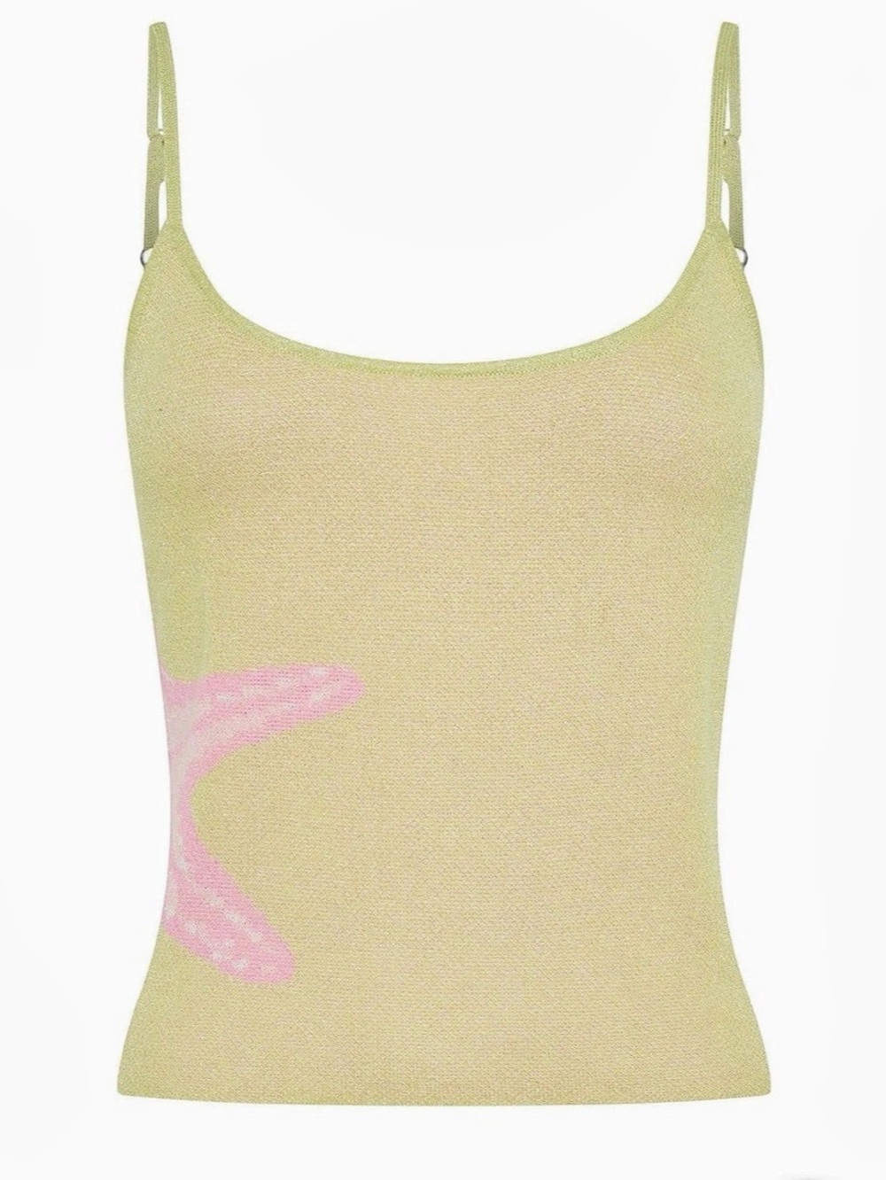 White Fox -  Good Energy Always Knit Top Lemon NWT